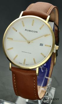 Zegarek męski Rubicon na pasku z szafirowym szkłem RNCE49 (1).jpg